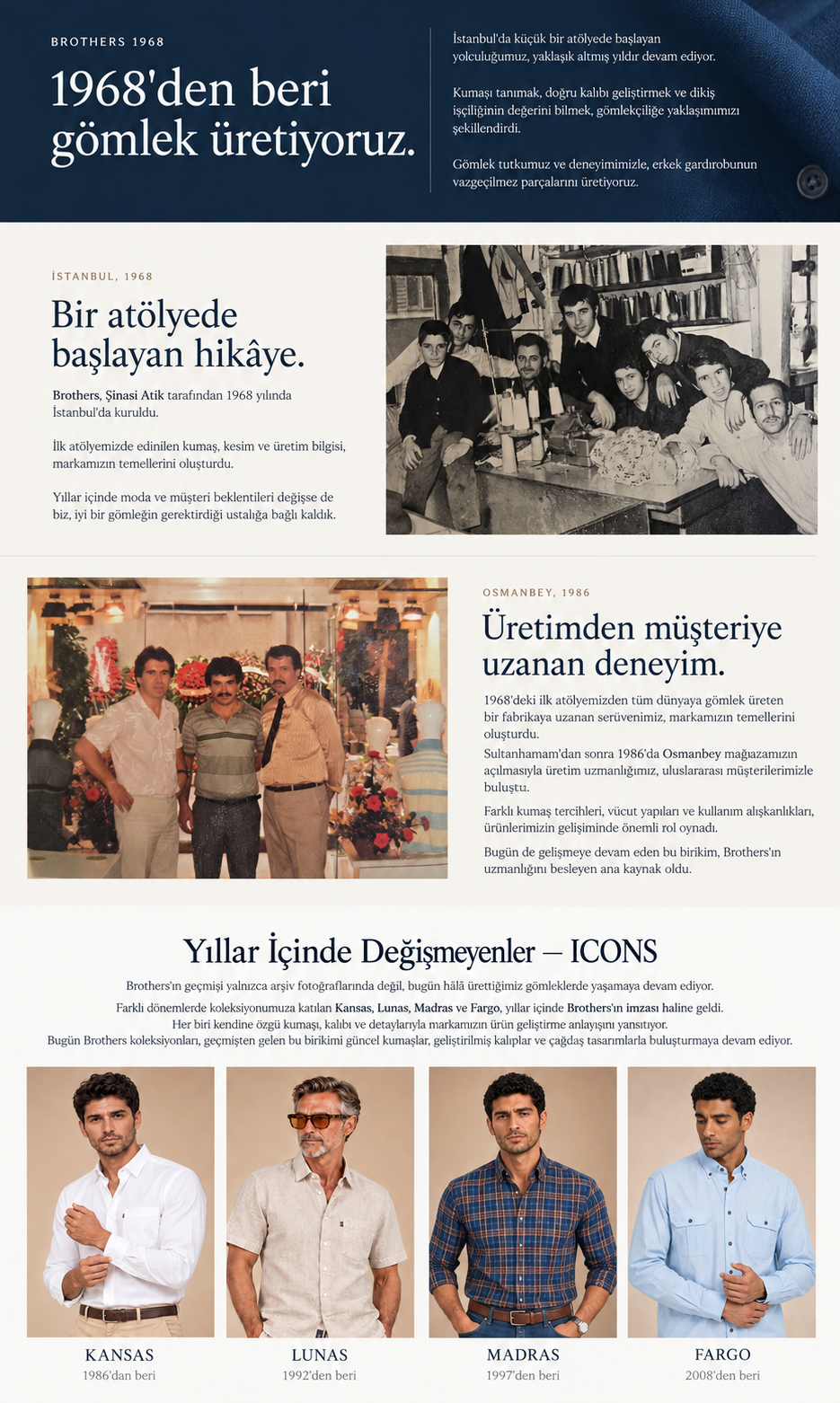 Brothers’ın 1968 İstanbul atölyesinden arşiv fotoğrafı