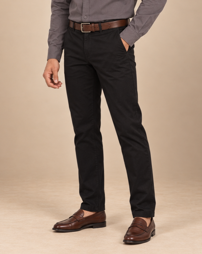 Siena Chino Pantolon — Black
