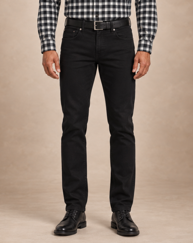 Prato Renkli Jeans — Black