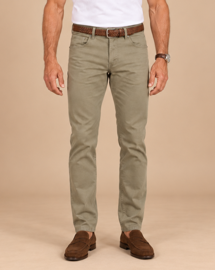 Prato Renkli Jeans — Stone