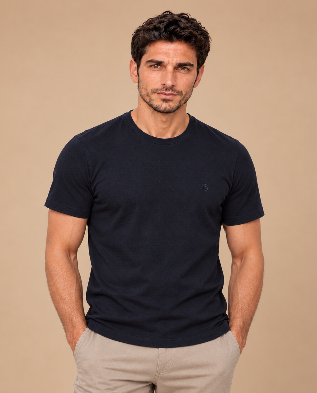 Albert Lycra Supreme Tshirt — Navy Blue