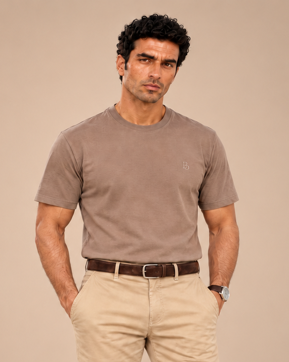 Albert Lycra Supreme Tshirt — Taupe